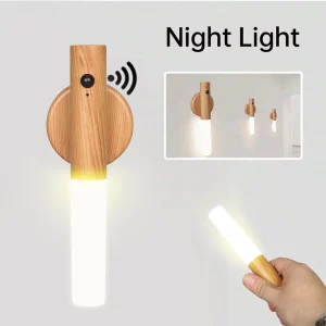 Applique murale bois LED design moderne capteur de mouvement lampe détachable cuisine salon chaleureuse économique élégant Applique murale bois LED design moderne capteur de mouvement lampe détachable cuisine salon chaleureuse économique élégant
