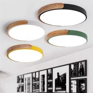 Plafonnier LED bois naturel design scandinave nordique moderne chambre salon éclairage chaleureux économique élégant Plafonnier LED bois naturel design scandinave nordique moderne chambre salon éclairage chaleureux économique élégant