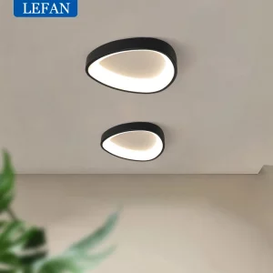 Plafonnier LED design moderne minimaliste luminaire triangle rond noir et blanc éclairage intérieur salon chambre couloir économique élégant Plafonnier LED design moderne minimaliste luminaire triangle rond noir et blanc éclairage intérieur salon chambre couloir économique élégant