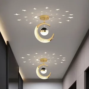 Plafonnier LED design moderne étoilé suspension chambre salon entrée éclairage ambiant chaleureux économique élégant Plafonnier LED design moderne étoilé suspension chambre salon entrée éclairage ambiant chaleureux économique élégant