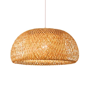 Suspension en bambou design scandinave élégant pour salon chambre LED naturelle 40cm éclairage chaleureux déco minimale Suspension en bambou design scandinave élégant pour salon chambre LED naturelle 40cm éclairage chaleureux déco minimale