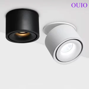 Plafonnier LED aluminium design nordique moderne minimaliste salon bureau éclairage intérieur réglable économique élégant