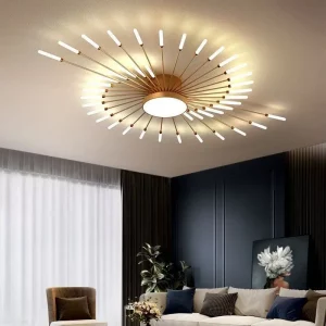 Plafonnier LED moderne design Art Deco lumière rayonnante salon salle à manger éclairage élégant effet visuel unique Plafonnier LED moderne design Art Deco lumière rayonnante salon salle à manger éclairage élégant effet visuel unique