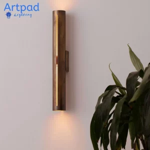 Applique murale LED en cuivre design industriel moderne lumière chaleureuse salon chambre couloir éclairage décoratif élégant Applique murale LED en cuivre design industriel moderne lumière chaleureuse salon chambre couloir éclairage décoratif élégant