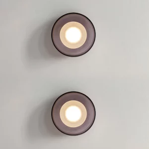 Applique murale LED verre gris métal noir design moderne épuré salon chambre salle à manger éclairage chaud économique élégant Applique murale LED verre gris métal noir design moderne épuré salon chambre salle à manger éclairage chaud économique élégant