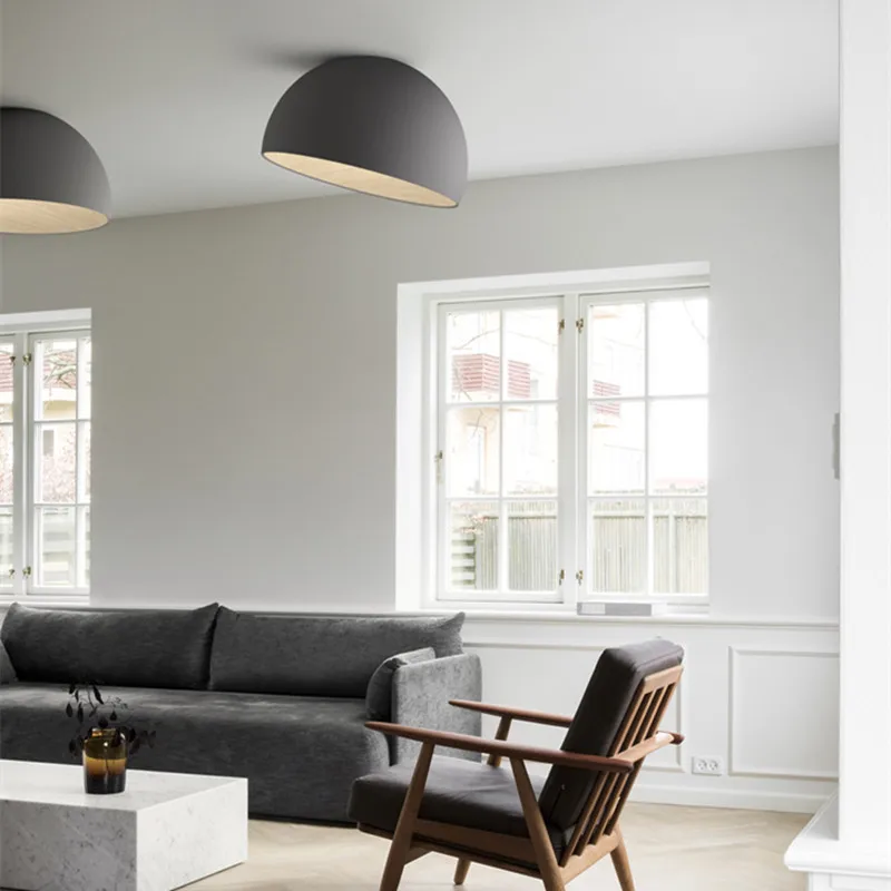 Plafonnier LED bois naturel design scandinave nordique moderne chambre salon éclairage chaleureux économique élégant