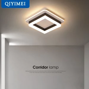 Plafonnier moderne acrylique aluminium LED éclairage intérieur couloir chambre design minimaliste lumière variable déco maison