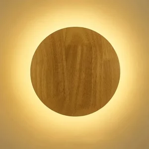 Applique murale LED en bois naturel design moderne style scandinave lumière chaleureuse éclairage intérieur salon chambre économique élégant