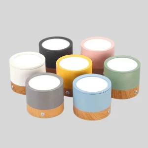 Plafonnier LED bois naturel design scandinave nordique moderne chambre salon éclairage chaleureux économique élégant