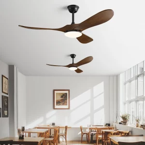 Ventilateur de plafond en bois naturel design scandinave moderne avec éclairage LED chaleureux pour salon chambre cuisine économie d’énergie élégance intemporelle Ventilateur de plafond en bois naturel design scandinave moderne avec éclairage LED chaleureux pour salon chambre cuisine économie d’énergie élégance intemporelle