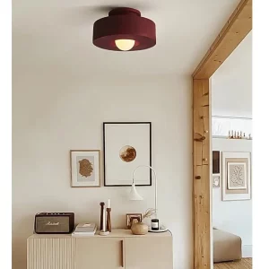 Plafonnier moderne minimaliste LED design épuré lumière chaleureuse intérieur contemporain salon bureau style scandinave nordique élégant économique