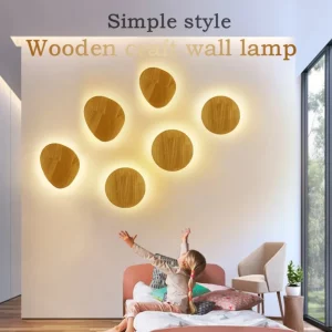 Applique murale LED bois naturel design scandinave moderne éclairage chaleureux salon chambre cuisine décoration élégante Applique murale LED bois naturel design scandinave moderne éclairage chaleureux salon chambre cuisine décoration élégante