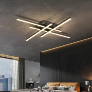 Plafonnier LED moderne design minimaliste salle à manger salon chambre éclairage uniforme lumière douce aluminium