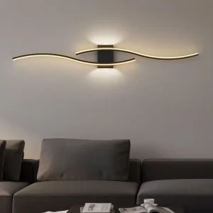 Applique murale LED minimaliste moderne noir blanc lampes décoration intérieure salon chambre haute performance éclairage économique élégance naturelle Applique murale LED minimaliste moderne noir blanc lampes décoration intérieure salon chambre haute performance éclairage économique élégance naturelle