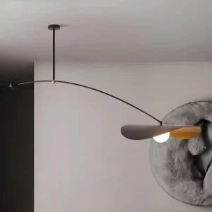 Suspension artistique moderne design minimaliste abat-jour organique lumière douce salon chambre éclairage design scandinave nordique