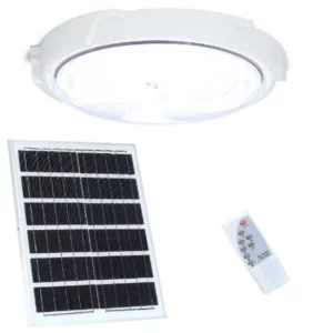 Plafonnier LED solaire étanche design moderne fonctionnel éclairage intérieur/extérieur protégé économie d’énergie télécommande incluse Plafonnier LED solaire étanche design moderne fonctionnel éclairage intérieur/extérieur protégé économie d’énergie télécommande incluse