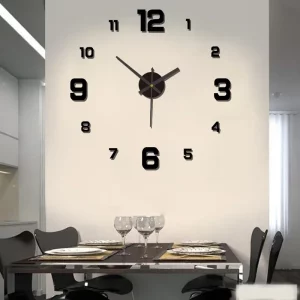 Horloge murale acrylique moderne design minimaliste salon bureau veilleuse silence decoration murale élégante fonctionnelle Horloge murale acrylique moderne design minimaliste salon bureau veilleuse silence decoration murale élégante fonctionnelle