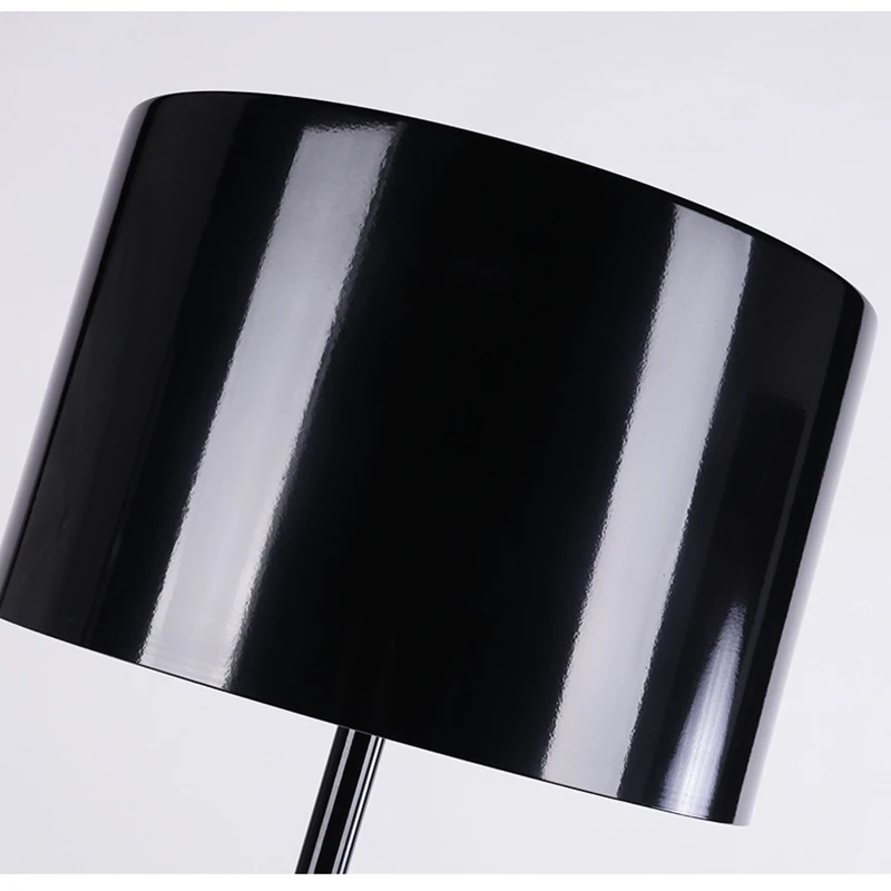 Lampadaire moderne design minimaliste en métal noir éclairage ambiant élégant pour salon chambre bar restaurant
