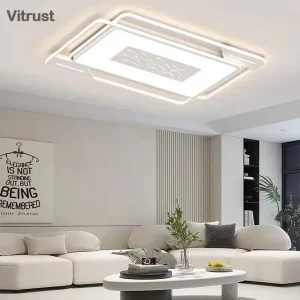 Plafonnier LED moderne design minimaliste acrylique encastré éclairage diffus salon chambre bureau lumière chaleureuse économie d’énergie élégance