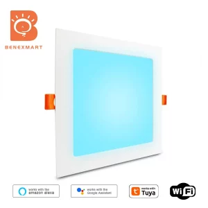 Plafonnier encastré LED intelligent Benexmart RGBW Wi-Fi 7W-15W design moderne éclairage variable contrôlable Alexa Google Home intérieur élégant et économe Plafonnier encastré LED intelligent Benexmart RGBW Wi-Fi 7W-15W design moderne éclairage variable contrôlable Alexa Google Home intérieur élégant et économe
