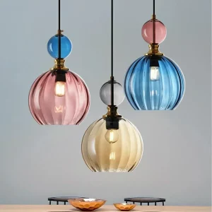 Suspension LED design nordique moderne verre et métal luminaire décoratif pour salon salle à manger cuisine éclairage chaleureux économique élégant Suspension LED design nordique moderne verre et métal luminaire décoratif pour salon salle à manger cuisine éclairage chaleureux économique élégant