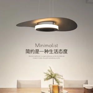 Suspension LED acrylique et métal design minimaliste moderne  luminaire nordique éclairage salon chambre salle à manger lumière douce économies d’énergie élégance intemporelle