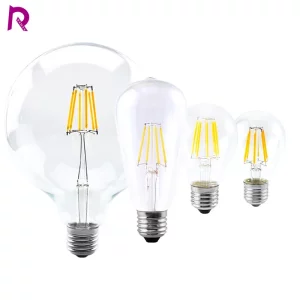 Ampoules LED filament vintage E14/E27 verre métal design rétro chaleureux économique lumière intérieure élégante déco salon chambre Ampoules LED filament vintage E14/E27 verre métal design rétro chaleureux économique lumière intérieure élégante déco salon chambre