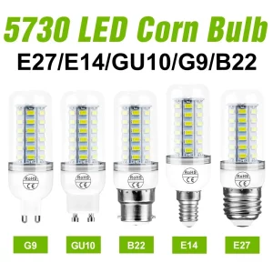 Ampoules LED maïs E27/E14/GU10 variées bases 360° lumière chaleureuse/froide intérieur maison chambre salon économie énergie moderne polyvalent Ampoules LED maïs E27/E14/GU10 variées bases 360° lumière chaleureuse/froide intérieur maison chambre salon économie énergie moderne polyvalent