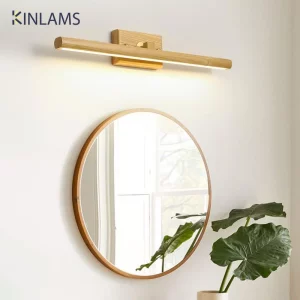 Applique Murale LED en Bois Naturel Design Nordique Moderne Éclairage Chaleureux Économique Élégant