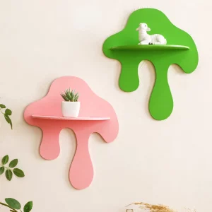 Étagère murale décorative bois design moderne artistique pour salon chambre bureau décoration murale chaleureuse et fonctionnelle