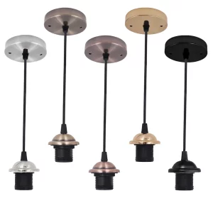 Suspension lumineuse industrielle métal design moderne support plafonnier E27 ampoule rétro décoration intérieure lumière chaleureuse salle à manger salon cuisine Suspension lumineuse industrielle métal design moderne support plafonnier E27 ampoule rétro décoration intérieure lumière chaleureuse salle à manger salon cuisine