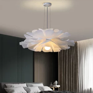 Suspension moderne design floral acrylique éclairage doux salon chambre hôpital style nordique romantique