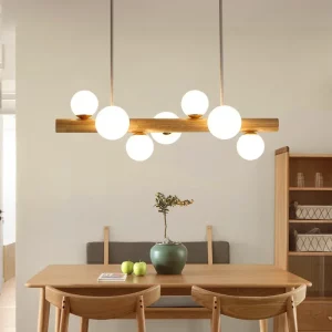 Suspension LED bois naturel design scandinave nordique moderne salon chambre restaurant éclairage chaleureux économique élégant Suspension LED bois naturel design scandinave nordique moderne salon chambre restaurant éclairage chaleureux économique élégant