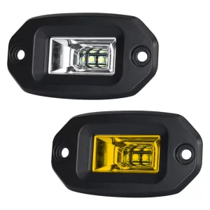 Projecteur LED encastré pour voiture  camion  bateau  éclairage jaune  rouge  blanc  feux de sauvegarde  Jeep  SUV  accessoires lumineux