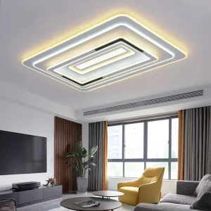 Plafonnier LED moderne design minimaliste carré lumière blanche chaude intérieur salon chambre cuisine éclairage économique élégant Plafonnier LED moderne design minimaliste carré lumière blanche chaude intérieur salon chambre cuisine éclairage économique élégant