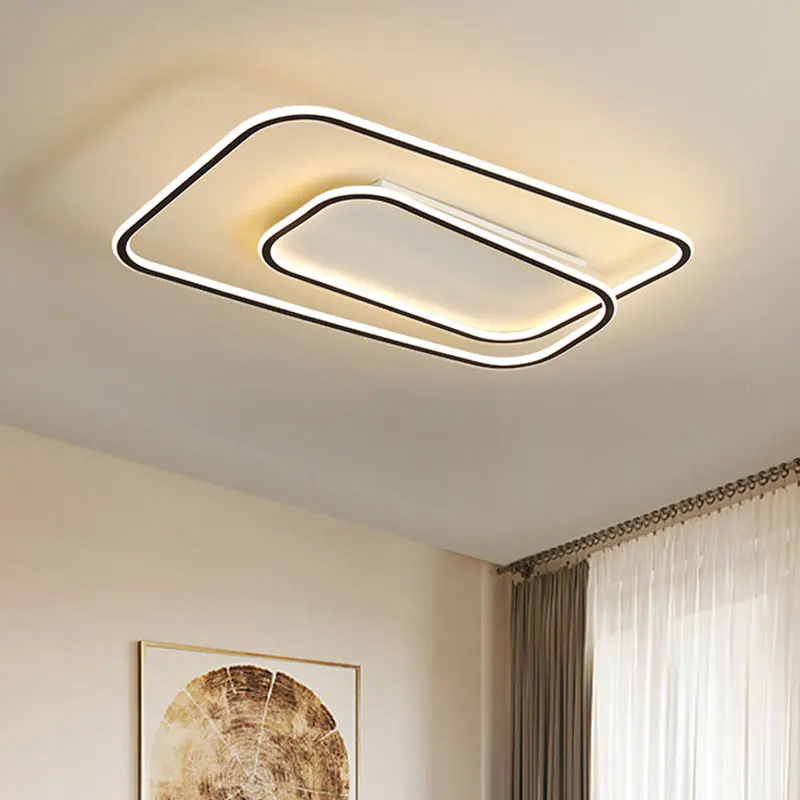 Plafonnier LED métal design moderne nordique luminaire salle à manger chambre cuisine éclairage uniforme économies d’énergie élégant
