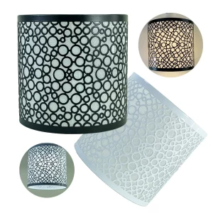 Abat-jour métal design moderne cercles ajourés éclairage diffus lampe murale plafonnier table home déco élégant sculpture creuse E27 support Abat-jour métal design moderne cercles ajourés éclairage diffus lampe murale plafonnier table home déco élégant sculpture creuse E27 support