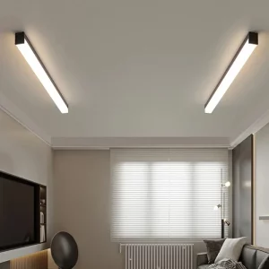 Lumières minimalistes de couloir de chambre à coucher, plafonniers de hall d’entrée, lumières de salle de balcon, lumières LED de barre droite de salon moderne Lumières minimalistes de couloir de chambre à coucher, plafonniers de hall d’entrée, lumières de salle de balcon, lumières LED de barre droite de salon moderne