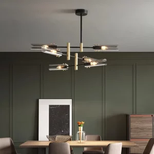 Plafonnier suspendu moderne design nordique minimaliste LED lumière chaleureuse salon chambre salle à manger éclairage industriel intérieur élégant