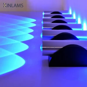 Applique murale LED métal et plastique design moderne industriel lumière bleue chambre salon couloir éclairage unique certification ROHS garantie 1 an Applique murale LED métal et plastique design moderne industriel lumière bleue chambre salon couloir éclairage unique certification ROHS garantie 1 an