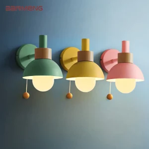 Applique murale LED bois et métal design nordique moderne éclairage chaleureux pour chambre salon cuisine Économique et élégant Applique murale LED bois et métal design nordique moderne éclairage chaleureux pour chambre salon cuisine Économique et élégant