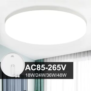 Plafonnier LED moderne design minimaliste style épuré lumière blanche chambre cuisine salon économie énergie certification CCC Plafonnier LED moderne design minimaliste style épuré lumière blanche chambre cuisine salon économie énergie certification CCC