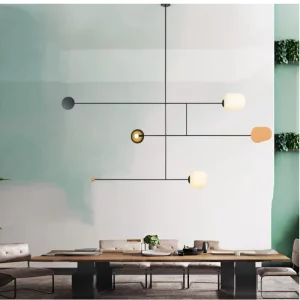 Suspension LED design moderne minimaliste verre métal éclairage intérieur chaleureux salon salle à manger économique élégant