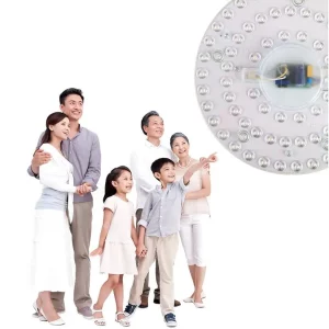 Plafonnier LED panneau circulaire anneau lumière SMD2835 design moderne éclairage intérieur économique certification ROHS FCC CE CCC