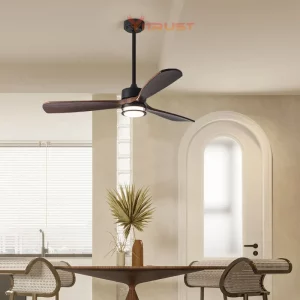 Plafonnier LED bois foncé design vintage ventilateur luminaire décoratif salon salle à manger chambre cuisine éclairage chaleureux économique Plafonnier LED bois foncé design vintage ventilateur luminaire décoratif salon salle à manger chambre cuisine éclairage chaleureux économique