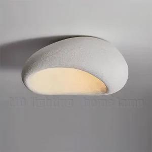 Plafonnier LED style nordique minimaliste Wabi Sabi résine crème éclairage doux chambre salon décoration intérieure moderne économique Plafonnier LED style nordique minimaliste Wabi Sabi résine crème éclairage doux chambre salon décoration intérieure moderne économique