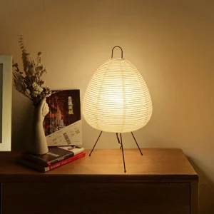 Lampe de Table en Papier Design Minimaliste Scandinavian Éclairage Chaleureux Ambiance Épurée Lampe de Table en Papier Design Minimaliste Scandinavian Éclairage Chaleureux Ambiance Épurée