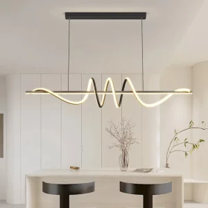Plafonnier bois LED design scandinave nordique moderne éclairage chaleureux économique élégant salon chambre cuisine