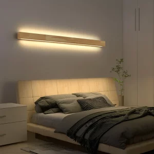 Applique murale LED bois naturel moderne design minimaliste éclairage doux chambre salon couloir balcon économique élégant Applique murale LED bois naturel moderne design minimaliste éclairage doux chambre salon couloir balcon économique élégant