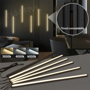 Luminaire LED encastré moderne design minimaliste pour mur et plafond éclairage adaptable salle à manger salon économie d’énergie